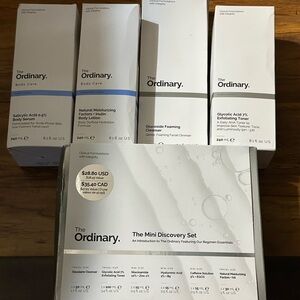 The Ordinary Mini Discovery Set + Toner + Cleanser + Body Lotion + Body Serum